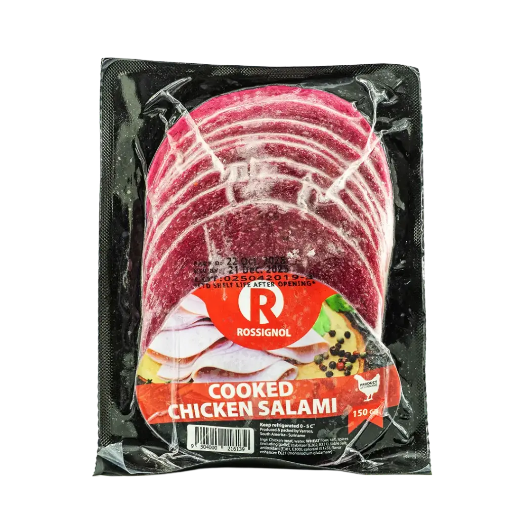 Cooked Chicken Salami Sliced